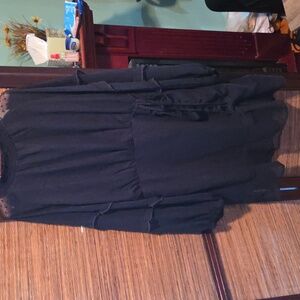 Elegant Navy Long Sleeve Dress